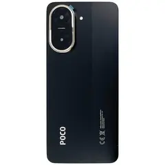 MR1_112003 Задня частина корпусу для xiaomi poco c71 чорний (з склом камери) (prc) XIAOMI