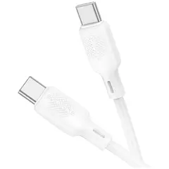 MR1_112565 Кабель type-c -type-c borofone bx113 білий BOROFONE