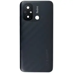 MR1_112976 Задня частина корпусу для redmi 12c graphite сірий чорний (з склом камери) (prc) XIAOMI