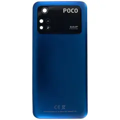 MR1_112983 Задня частина корпусу для xiaomi poco m4 pro 4g синій (з склом камери) (prc) XIAOMI