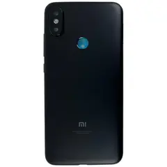 MR1_112992 Задня частина корпусу для xiaomi mi a2, mi 6x чорний (з склом камери) (prc) XIAOMI