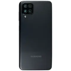 MR1_113121 Задня частина корпусу для samsung galaxy a12 sm-a125 чорний (з склом камери) (prc) SAMSUNG