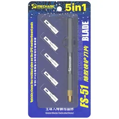 MR1_113230 Скальпель, ніж для зняття мікросхем mechanic fs-51 (5 in 1) MECHANIC