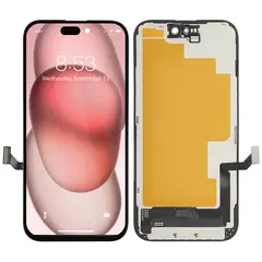 MR1_113569 Дисплей iphone 15 чорний oled hard (repart) REPART