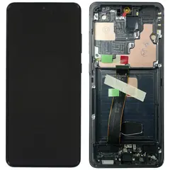 MR1_113819 Дисплей samsung galaxy s20 ultra sm-g988b, f oled з frame чорний (repart) REPART