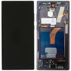 MR1_113820 Дисплей samsung galaxy s22 ultra sm-s908b oled з frame чорний (repart) REPART