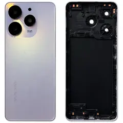 MR1_113899 Задня частина корпусу для tecno spark 10 pro білий (+ середня частина з склом камери) (prc) TECNO