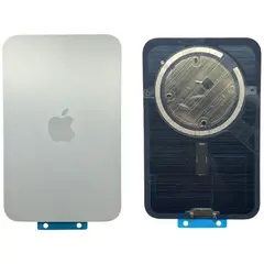 MR1_114416 Задня кришка (скло) для iphone 17 pro max сріблястий (з рамкою) PRC