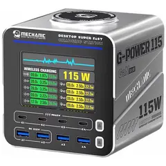MR1_114468 Зарядний пристрій mechanic g-power 115 (4 pd type-c, 4 qc usb-a) 115w MECHANIC