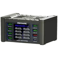 MR1_114471 Зарядний пристрій mechanic v-power 8 pro (6 usb-a 1 qc3.0, 1 pd 20w type-c) 110w MECHANIC