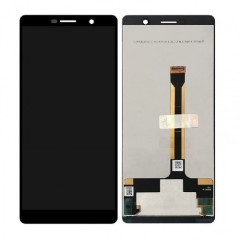 MR3_105798 Дисплей телефона для nokia 7 plus dual sim, в сборе с сенсором (prc), черный PRC