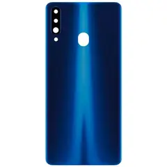 MR1_124234 Задня частина корпусу для samsung galaxy a20s sm-a207 синій (з склом камери) (prc) SAMSUNG