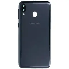 MR1_124245 Задня частина корпусу для samsung galaxy m20 2019 sm-m205 чорний (з склом камери) (prc) SAMSUNG