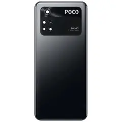 MR1_124262 Задня частина корпусу для xiaomi poco m4 pro 4g чорний (з склом камери) (prc) XIAOMI
