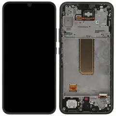 MR1_126074 Дисплей samsung galaxy a34 5g sm-a346 оригінал (assembled сервісний оригінал) з frame чорний SAMSUNG