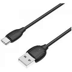MR1_126944 Кабель usb type-c borofone bx-19 (1 m, 3a) чорний BOROFONE