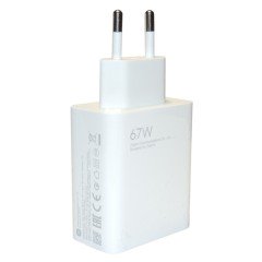 MR3_116471 Зарядное устройство xiaomi 67w quick charge 3.0 белый (mdy-12-eh), сервисный оригинал XIAOMI