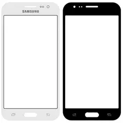 MR1_43484 Скло дисплея для переклеювання samsung sm-j200 j2 білий PRC