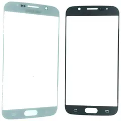 MR1_43718 Скло дисплея для переклеювання samsung g925f s6 edge білий PRC