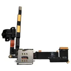 MR1_43778 Шлейф ipad 3 з роз’ємом гарнітури та тримач sim карти дляем (a1416, a1430, a1403) PRC