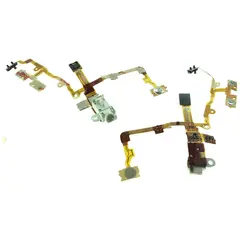MR1_43801 Шлейф iphone 3g, 3gs з кнопками звуку та роз’ємом гарнітури білий PRC