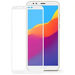MR1_80111 Захисне скло для huawei y6 (2018), y6 prime (2018) 3d білий PRC