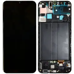 MR1_80192 Дисплей samsung galaxy a50s sm-a507 (prc), сервісний оригінал з frame чорний SAMSUNG