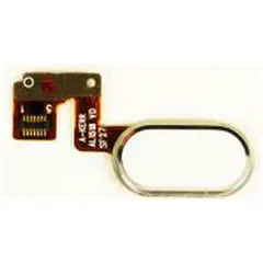 MR1_81295 Шлейф meizu m3 note m681 10pin центральна кнопка (home) білий PRC