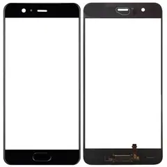 MR1_82174 Скло дисплея для переклеювання huawei p10 (vtr-l09) чорний зі сканером відбитку пальця PRC
