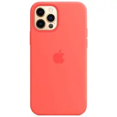 MR1_82464 Чохол (sillicon case) для iphone 12, iphone 12 pro з magsafe рожевий citrus PRC