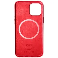 MR1_82499 Чохол (leather case) для iphone 12 mini з magsafe червоний PRC