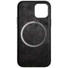 MR1_82504 Чохол (leather case) для iphone 12 pro max з magsafe чорний PRC