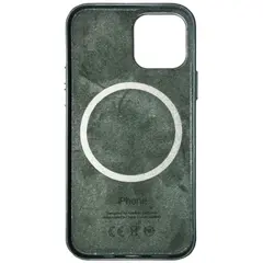 MR1_82509 Чохол (leather case) для iphone 12 pro max з magsafe pine зелений PRC
