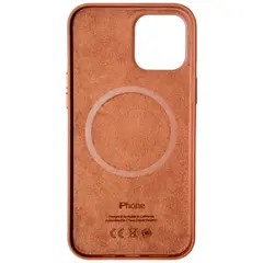 MR1_82518 Чохол (leather case) для iphone 12 pro max з magsafe коричневий PRC