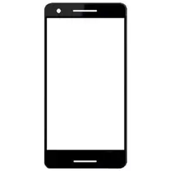 MR1_83321 Скло дисплея для переклеювання nokia 2.1 чорний PRC