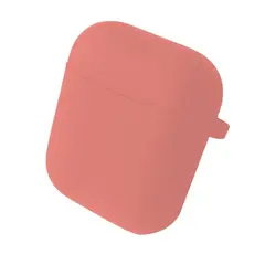 ЧОХОЛ ДЛЯ AIRPODS 1, 2 SILICONE CASE, MICROFIBER РОЖЕВИЙ