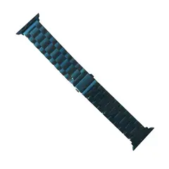 MR4_15884 Ремінець для apple watch 3-bead metal band 38, 40mm синій 