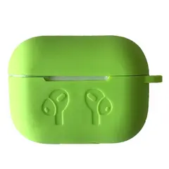 ЧОХОЛ ДЛЯ AIRPODS PRO СИЛІКОНОВИЙ LOGO 2IN1 (+ КАРАБИН) (ТЕХ. ПАК) LIME ЗЕЛЕНИЙ