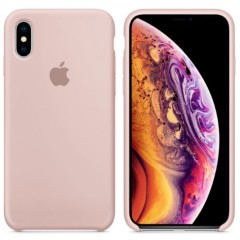 MR1_80843 Чохол silicone case для iphone xs max, оригінал рожевий sand SILICONE CASE