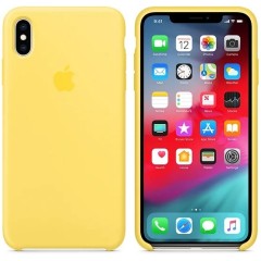 MR1_80856 Чехол silicone case для iphone xs max, оригинал canary желтый SILICONE CASE
