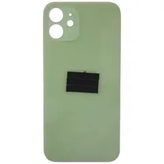 MR1_83886 Задня кришка (скло) для iphone 12 зелений (великий виріз під камеру), op PRC