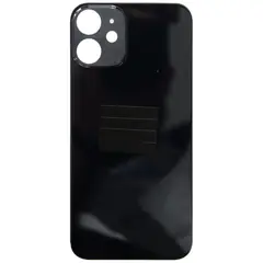 MR1_83888 Задня кришка (скло) для iphone 12 mini чорний (великий виріз під камеру), op PRC