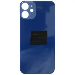 MR1_83889 Задня кришка (скло) для iphone 12 mini синій (великий виріз під камеру), op PRC