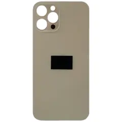 MR1_83902 Задня кришка (скло) для iphone 12 pro max золотистий (великий виріз під камеру), op PRC