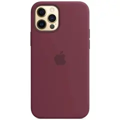 MR1_84559 Чохол sillicon case для iphone 12 pro max plum PRC