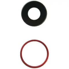 MR1_84590 Скло камери для iphone xr (з обідком) червоний PRC