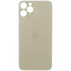 MR1_84877 Задня кришка (скло) для iphone 11 pro золотистий (великий виріз під камеру), op PRC