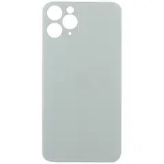 MR1_84878 Задня кришка (скло) для iphone 11 pro сріблястий (великий виріз під камеру), op PRC
