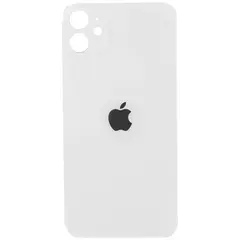MR1_84887 Задня кришка (скло) для iphone 11 білий (великий виріз під камеру), op PRC