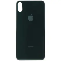 MR1_84897 Задня кришка (скло) для iphone xs max сірий (великий виріз під камеру) PRC